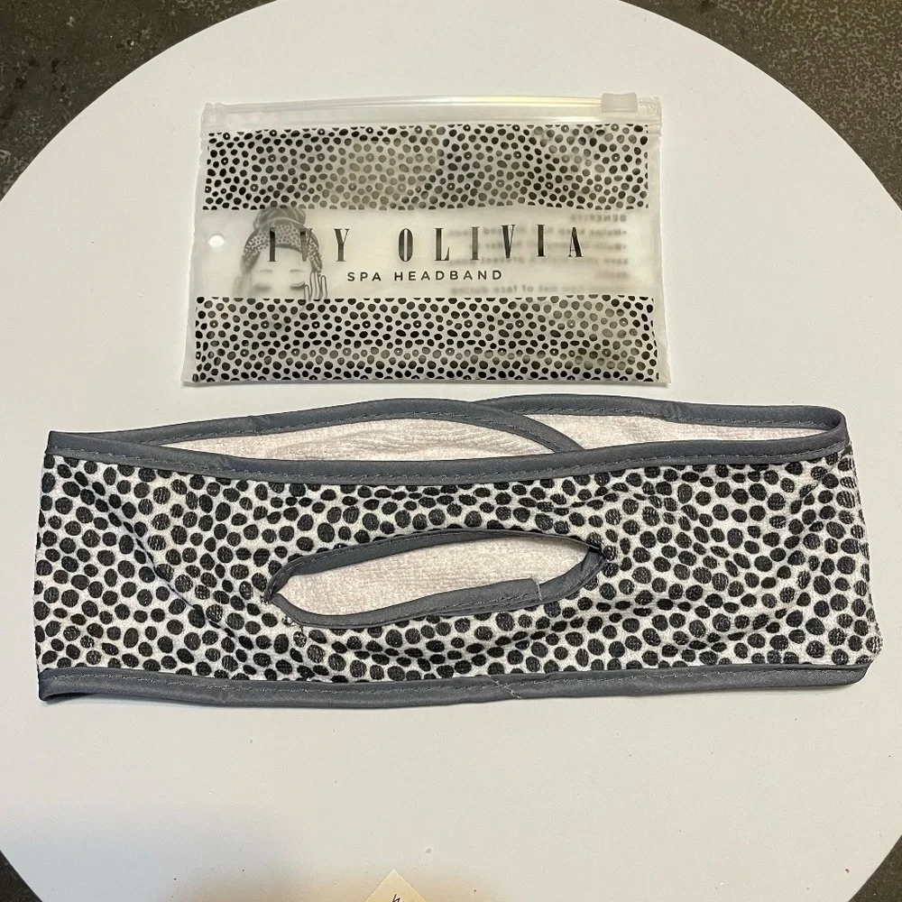 🆕 Ivy Olivia Spa Headband w/Built-In Ponytail Holder